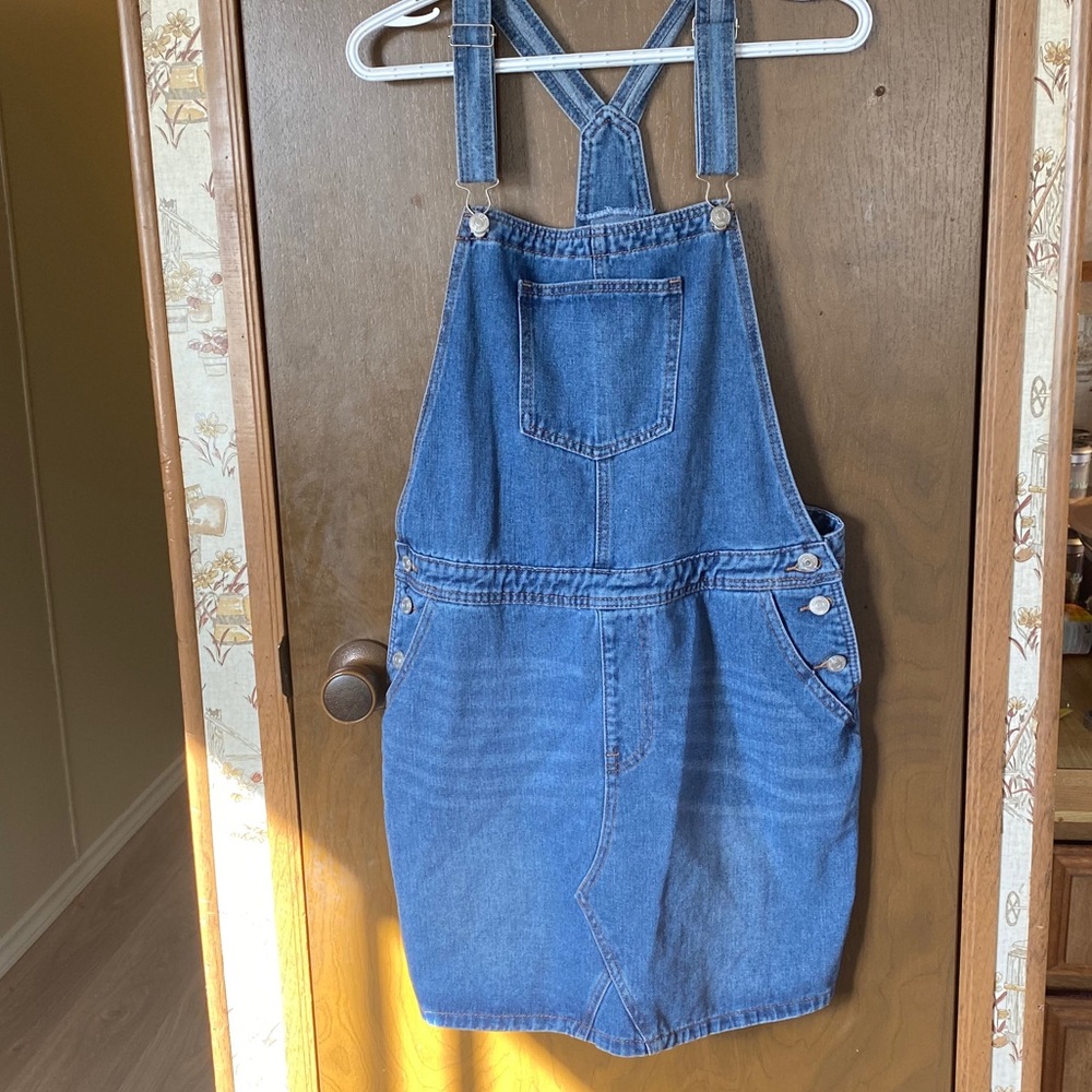 Jean Skirt Overalls